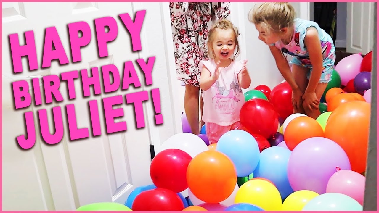 🎈HOUSE OF BALLOONS BIRTHDAY SURPRISE! | Sam & Nia