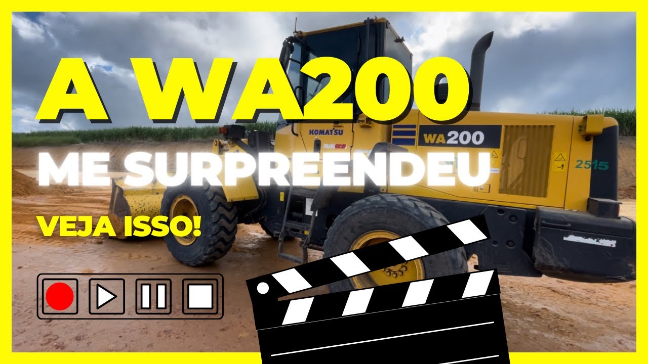 Essa é a Pá Carregadeira Komatsu WA200-6