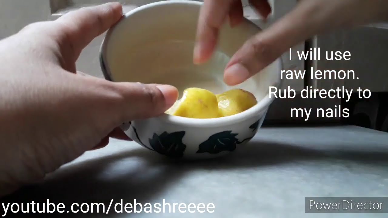 Does lemon juice remove nail stains?