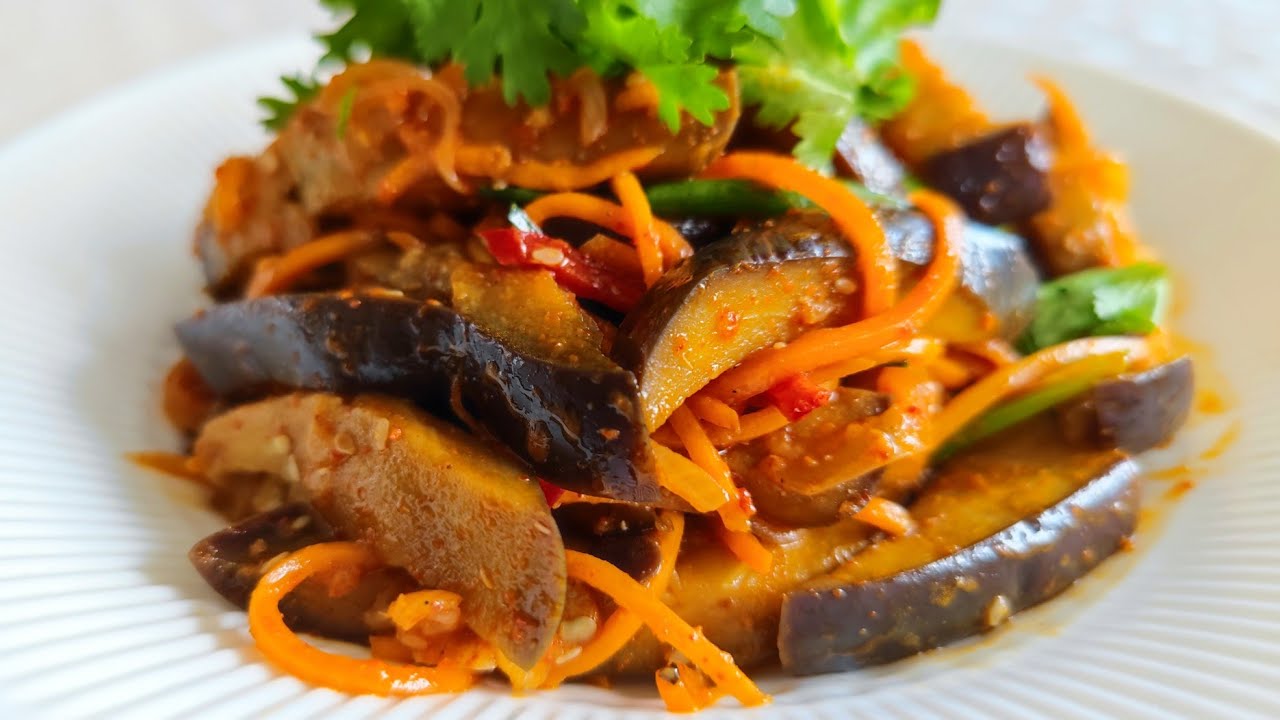 ГОТОВЛЮ ХЕ ИЗ БАКЛАЖАНОВ ПО КОРЕЙСКИ ! ОБАЛДЕННО ВКУСНО И ПРОСТО!