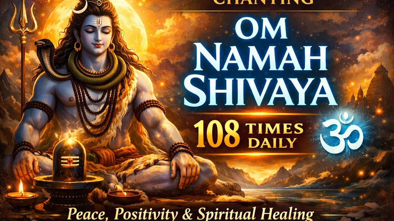 Om Namah Shivay 108 Times | Powerful Shiva Mantra for Peace & Positivity 🕉️Chanting 🔱 #shiv #viral