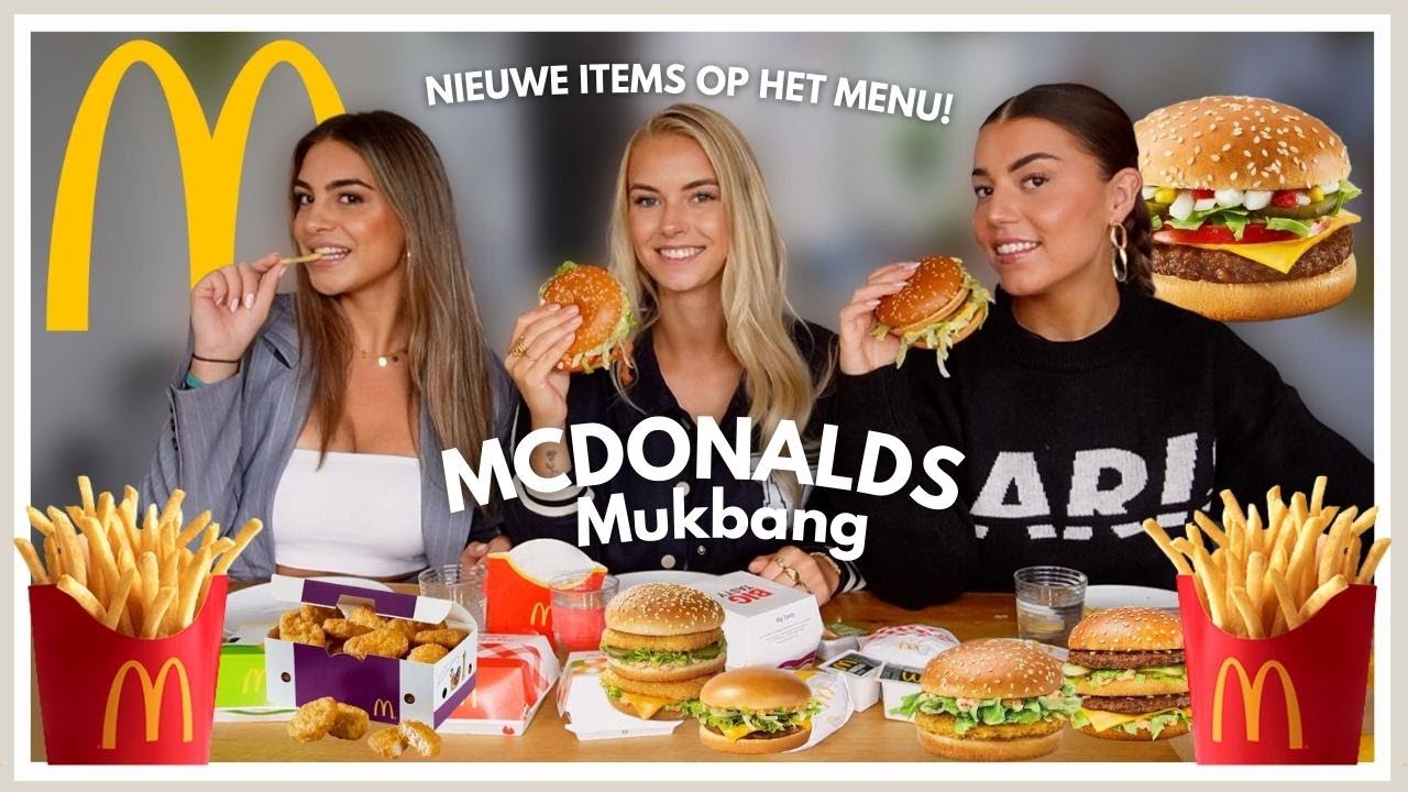MEGA MCDONALDS MUKBANG 🍔🍟 Met Isabelle & Bo | Sara Verwoerd