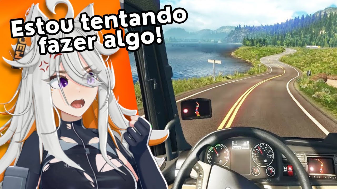 Quando uma VTUBER decide dirigir um caminhão, Deme na estrada! 😂 | Legendado