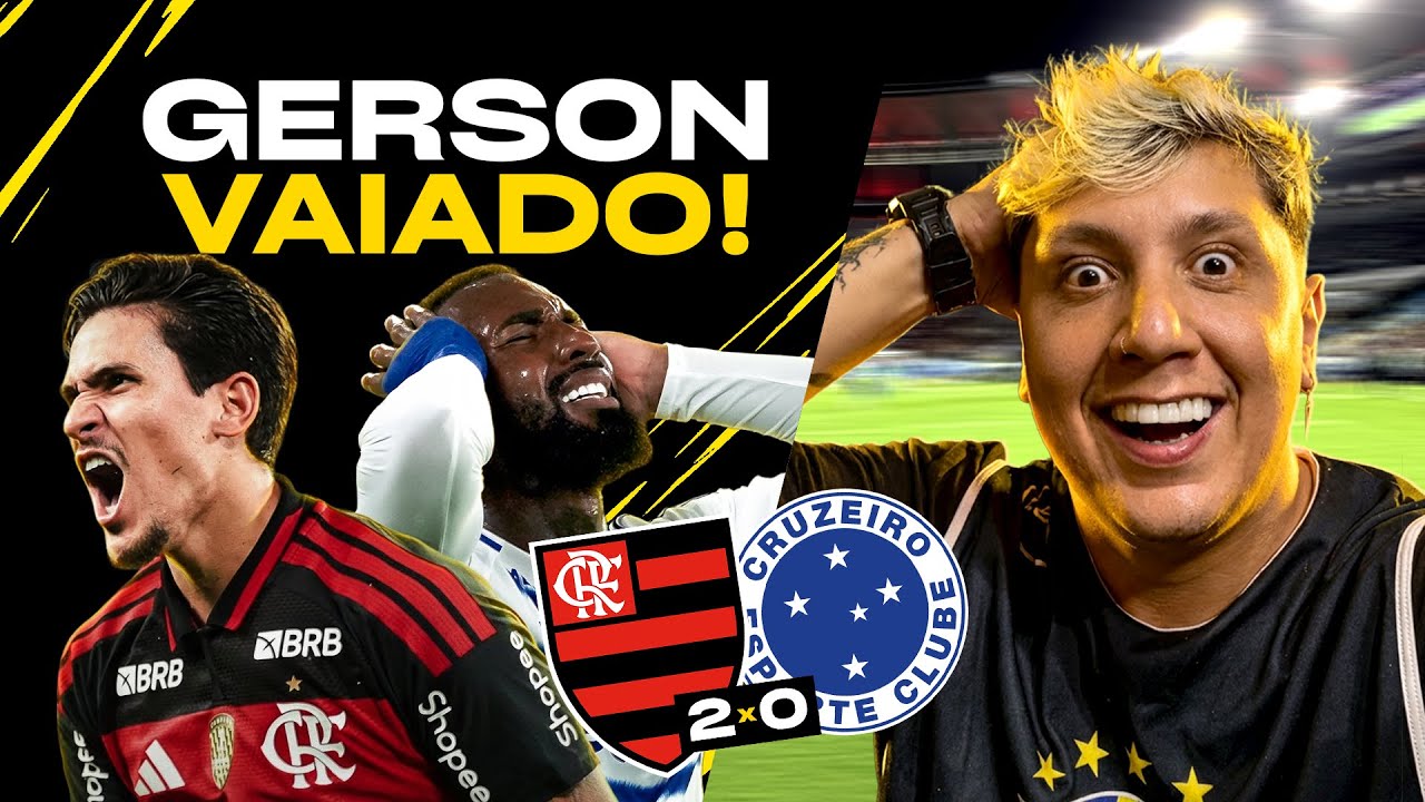 FLAMENGO CRAVA 2 E GANHA DO CRUZEIRO EM CASA! TORCIDA XINGA DEMAIS O GERSON! Flamengo 2 X 0 Cruzeiro
