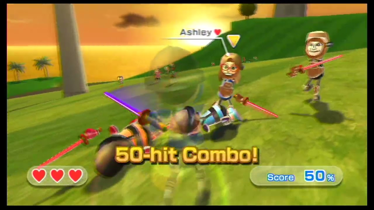 Swordplay Showdown, but every level has 100 Miis and I rewrote them (Level 2)