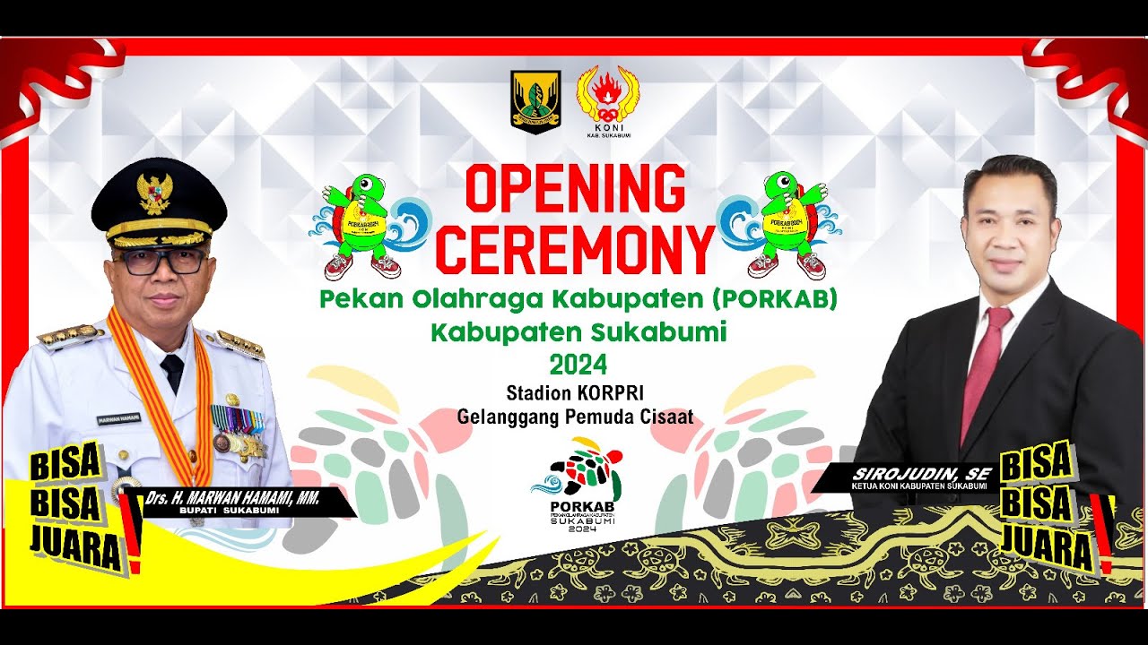 🔴LIVE | OPENING CEREMONY PEKAN OLAHRAGA KABUPATEN (PORKAB) KABUPATEN SUKABUMI TAHUN 2024