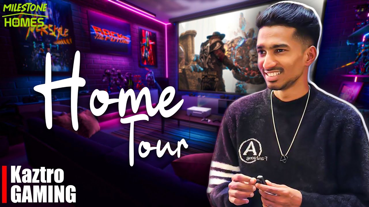 Kaztro Gaming Exclusive Home Tour | New Gaming Room | Family Friends Cars & Bikes | Milestone Makers