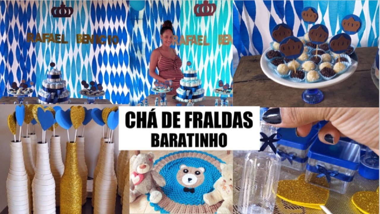 FIZ TUDO NO CHÁ DE FRALDAS DO MEU BEBÊ | Eva Mota