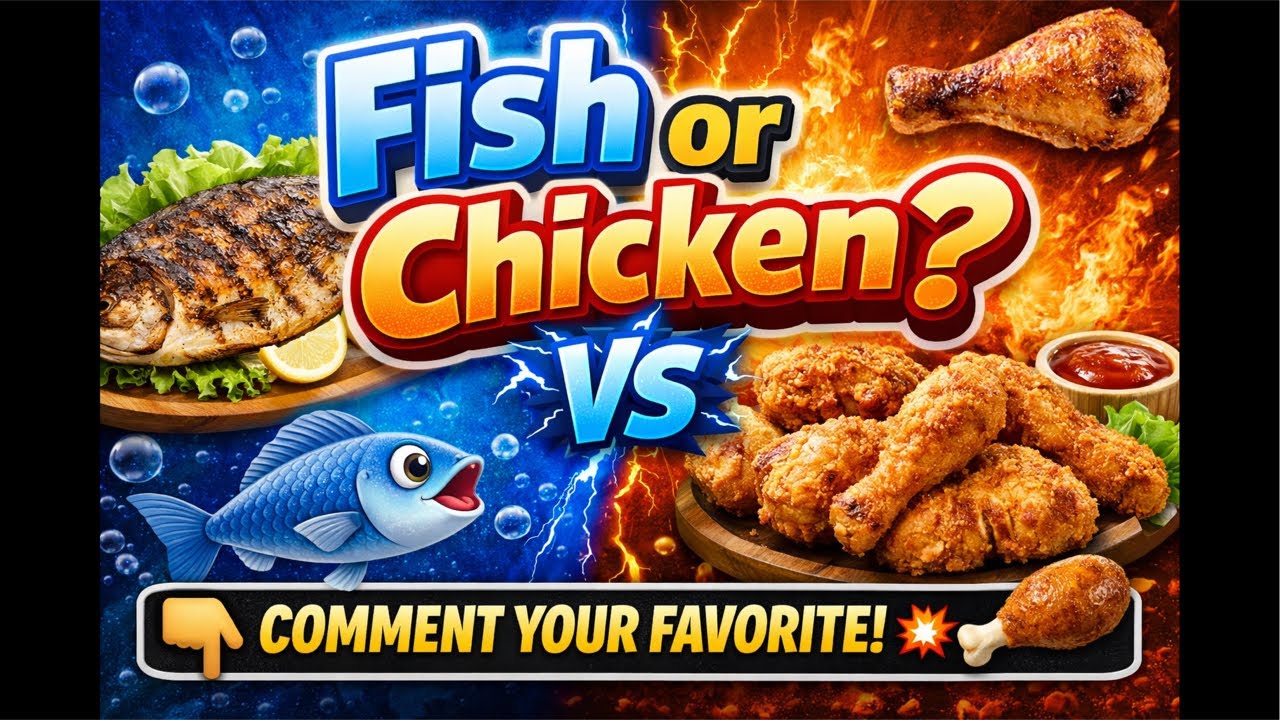 አሳ ወይስ ዶሮ? 🐟🍗 በኮመንት ላይ ይጻፉ! Fish or Chicken? Comment Your Favorite Below!#FishOrChicken#health