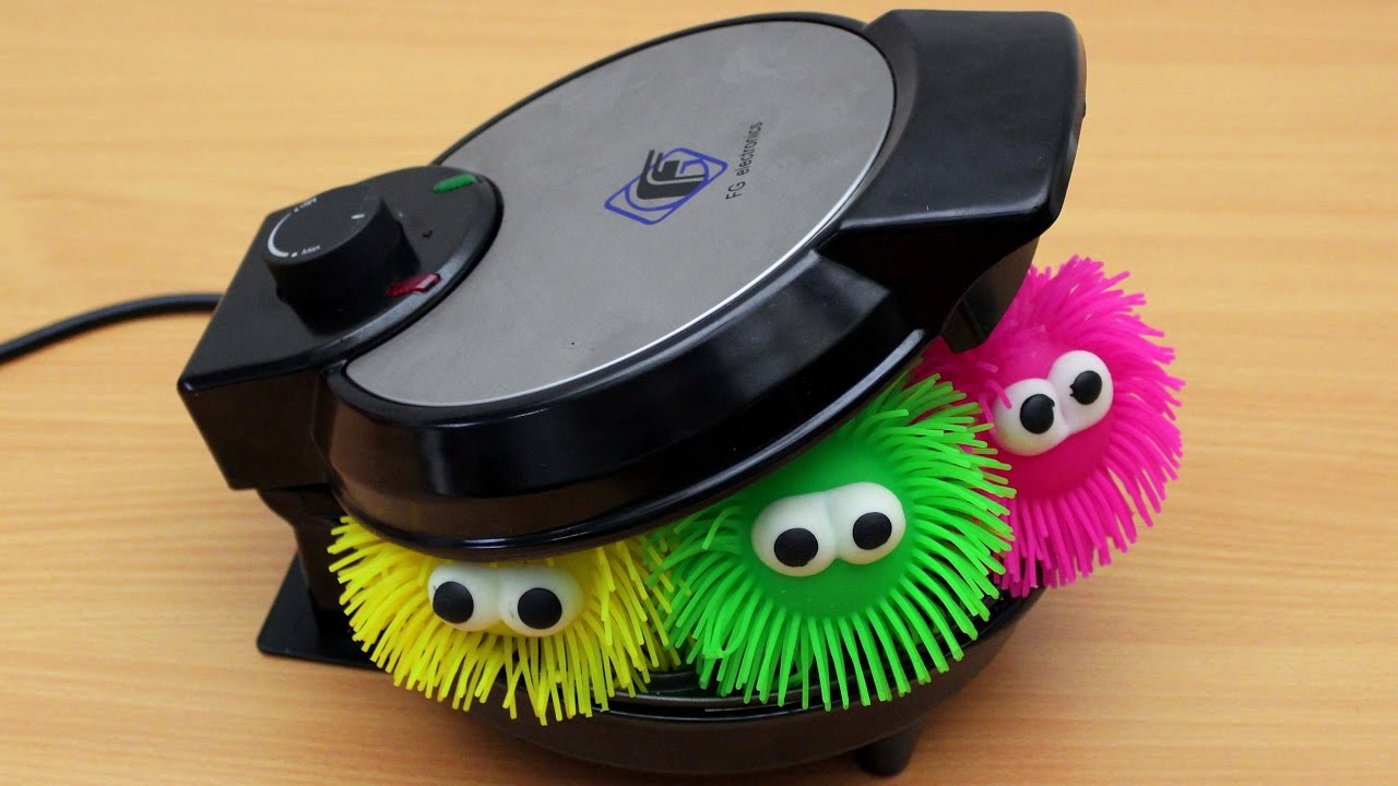 EXPERIMENT WAFFLE IRON vs SPIKE SLIME TOY
