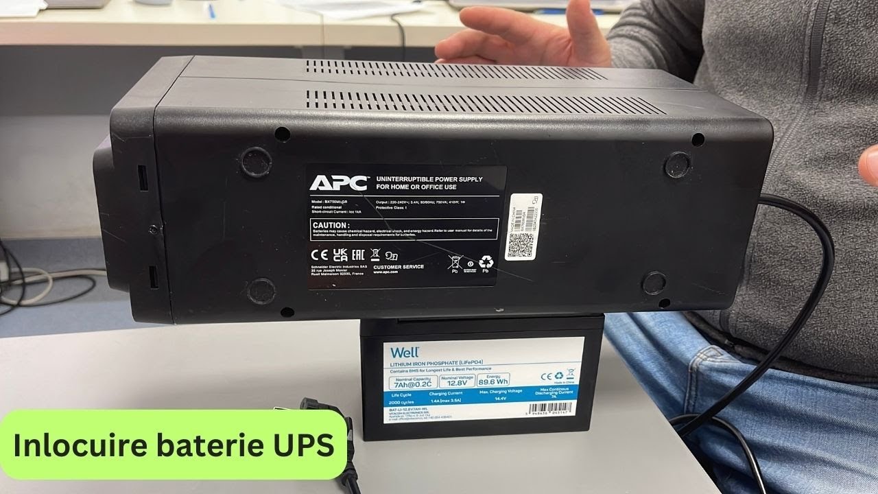 Schimbare baterie UPS APC BX750MI si upgrade la LFP 2025
