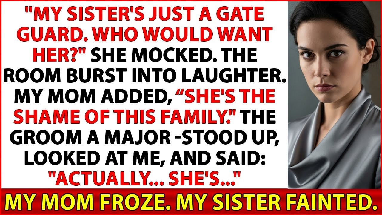 At My Sister’s Wedding, She Publicly Mocked Me — Then Her Groom Bowed and Said, “Ma’am…