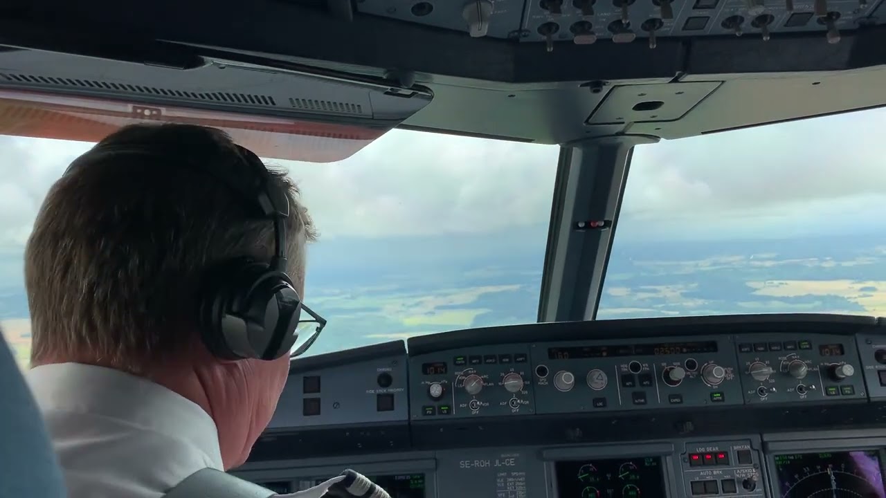 Approach and landing at Malm&ouml; Sturup Airport