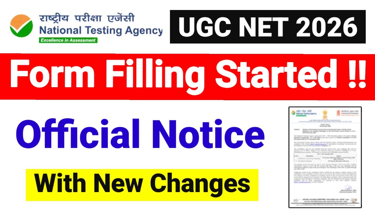 Breaking News !! UGC NET Form Filling Notice OUT | UGC NET June Form Fill up 2026 | UGC NET MENTOR