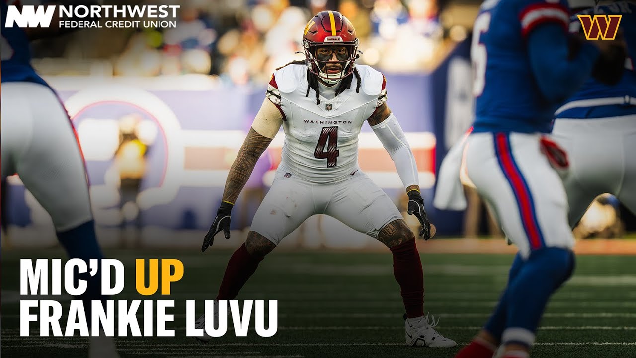 Uce! Frankie Luvu Mic'd Up for Week 15. vs the New York Giants | Washington Commanders | NFL