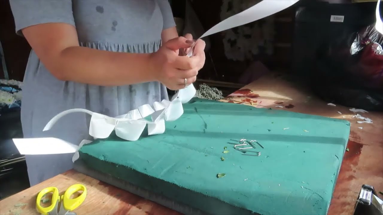 How to RIBBON and BASE a design sheet - Sympathy Tribute