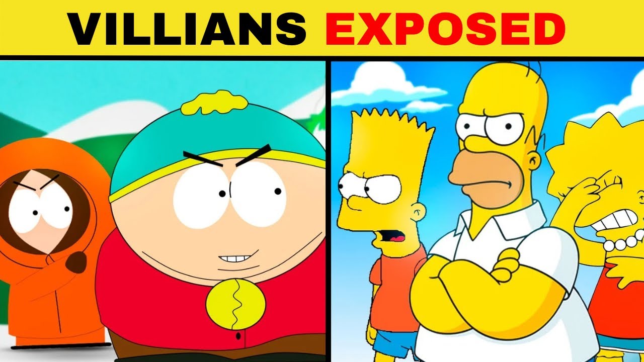 Cartoon VILLAINS EXPOSED: The WORST Characters of The Simpsons and South Park