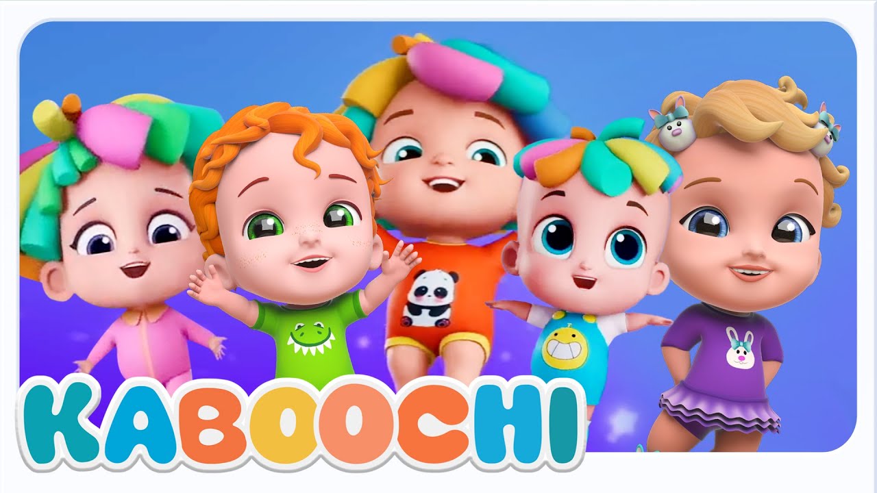Five Little Babies Jumping On The Bed Kindergarten Nursery Rhymes For Kids