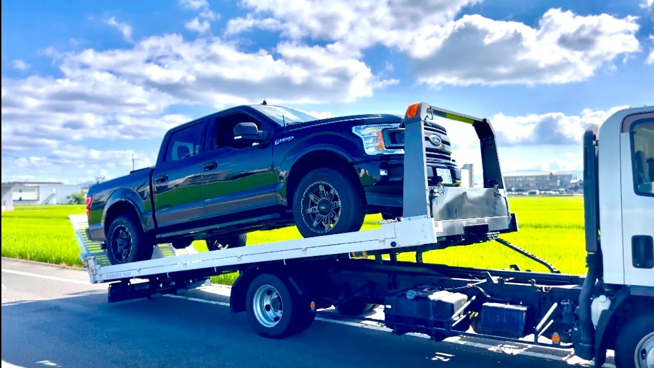【アメ車】大阪からUS輸入して頂いたF150引き上げ! 輸入の裏闇話も！
