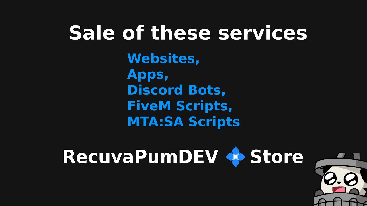 [FiveM] RecuvaPumDEV 💠 Store | recu_report