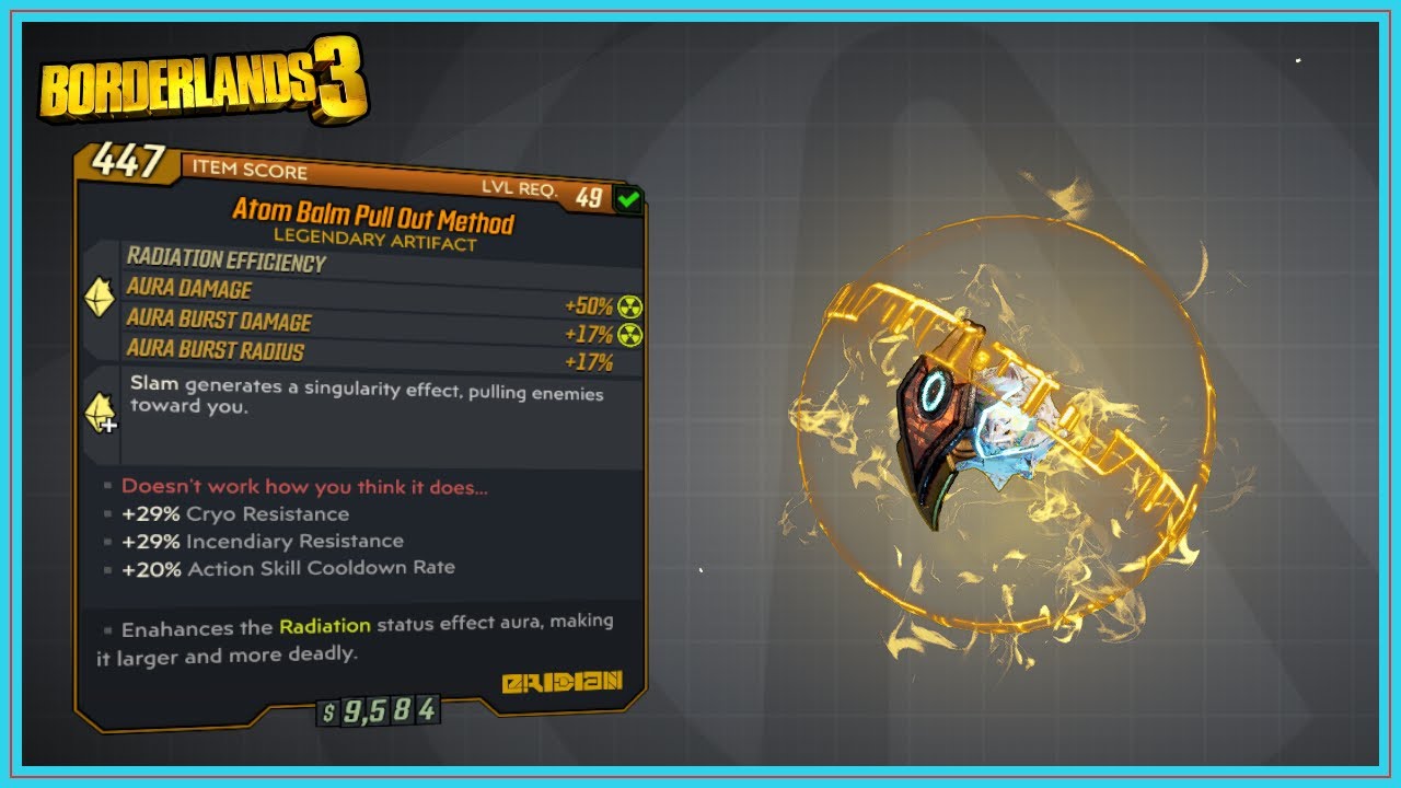 Pull Out Method Overview | Borderlands 3 | Legendary Artifact