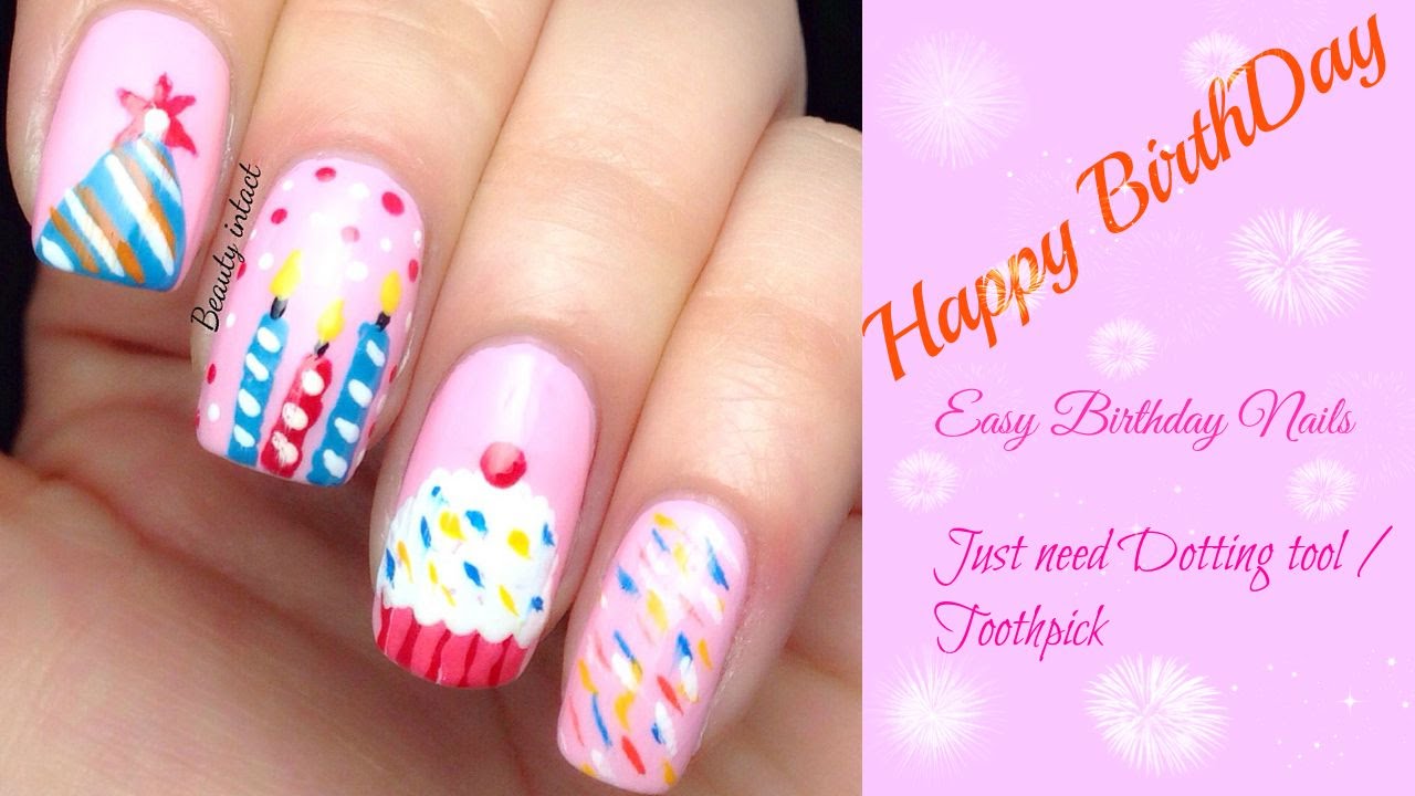 DIY, Easy Birthday Nail Art | Beauty Intact