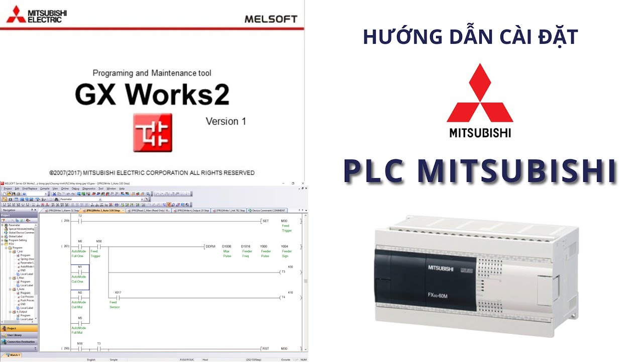 Hướng Dẫn Chi Tiết Cài Đặt GX Works2 - Phần Mềm Lập Trình PLC Mitsubishi
