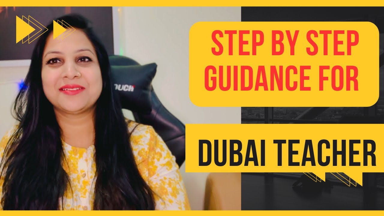 Step by step guide how to apply for Dubai Teachers #dubai #teacher #hindiwithsneha #job #viral #vlog