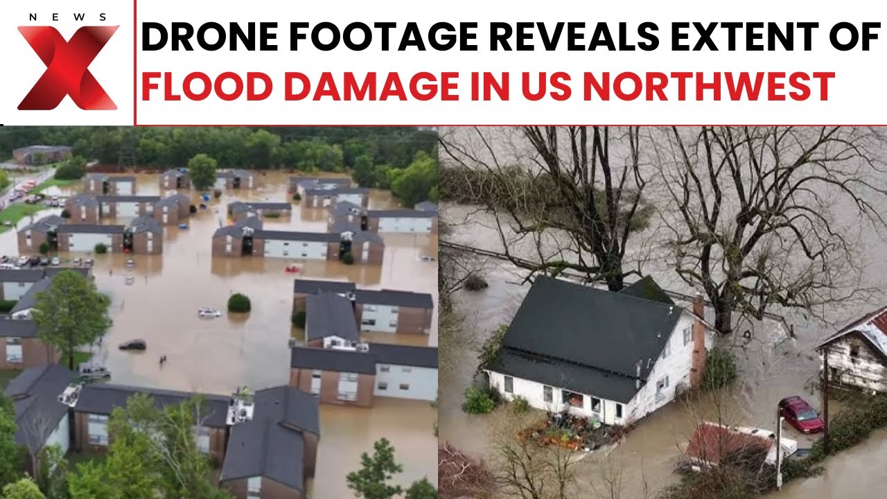 US Northwest flood: Aerial Footage Shows Severe Flooding Destruction in US Northwest Region | NewsX