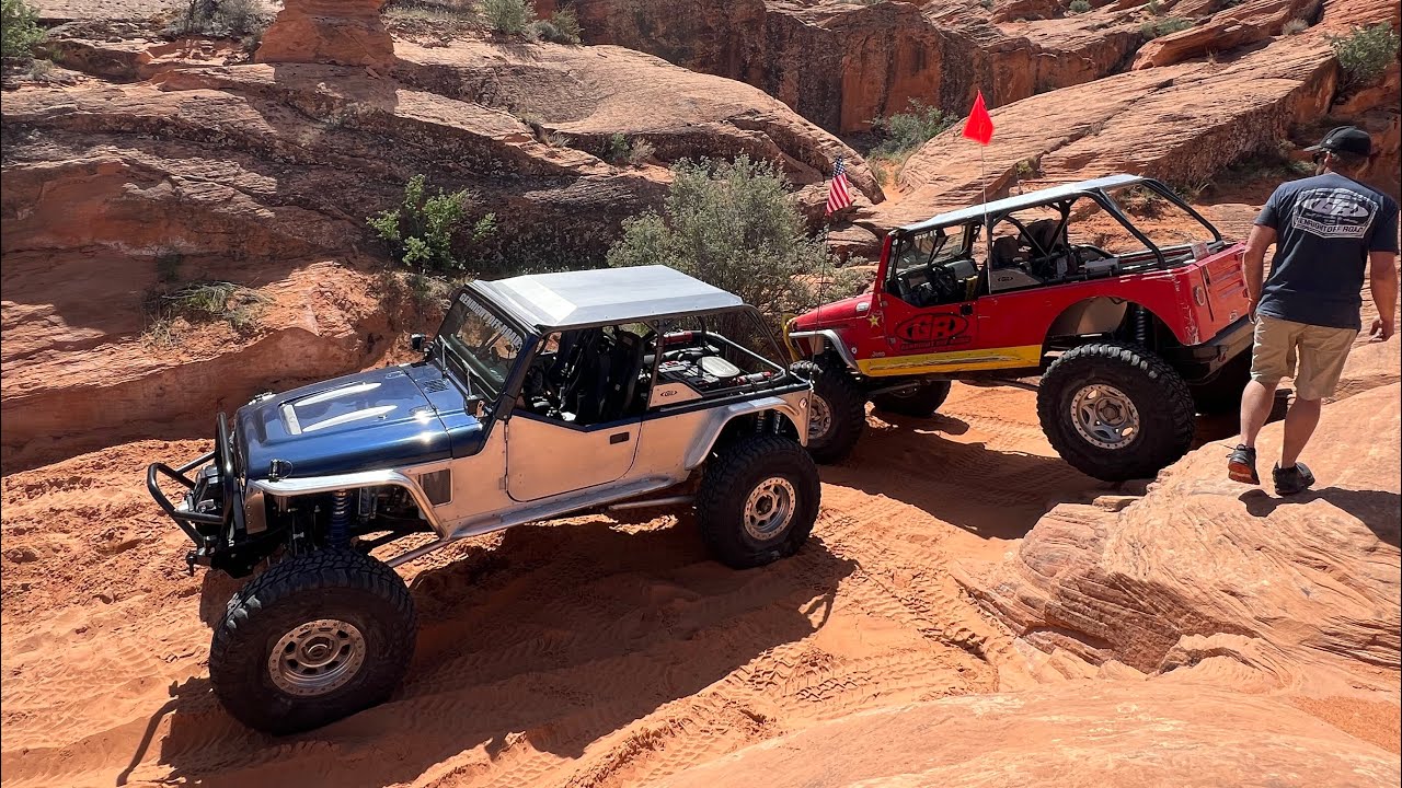 Chain Reaction Jeep Trail in Sand Hollow Utah Part 2 - @OffRoadOverlandCamping @GenRightOffRoad
