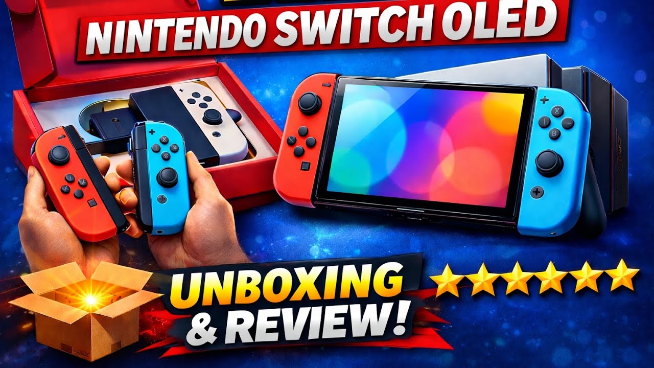 Nintendo Switch Oled Unboxing And Review. #nintendoswitch #Nintendoswitch2 #gameconsol