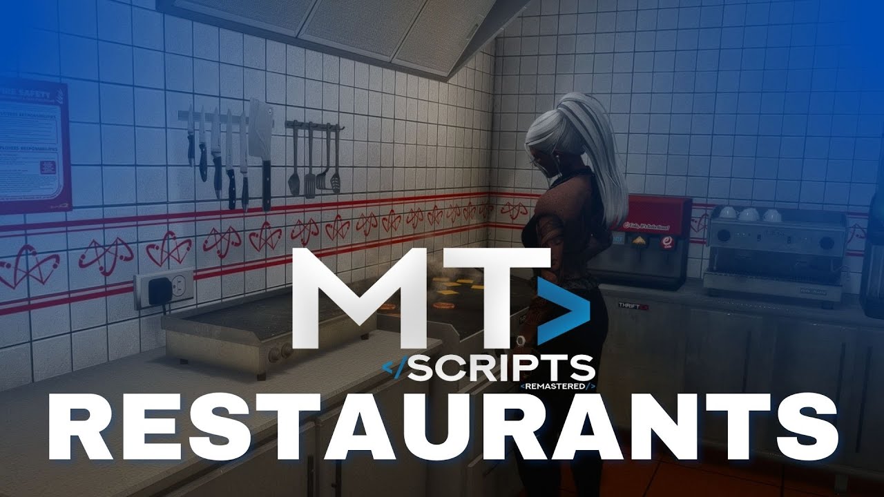 MT Restaurants | Advanced restaurants script for Fivem | Multiple restaurants | Recipes creation
