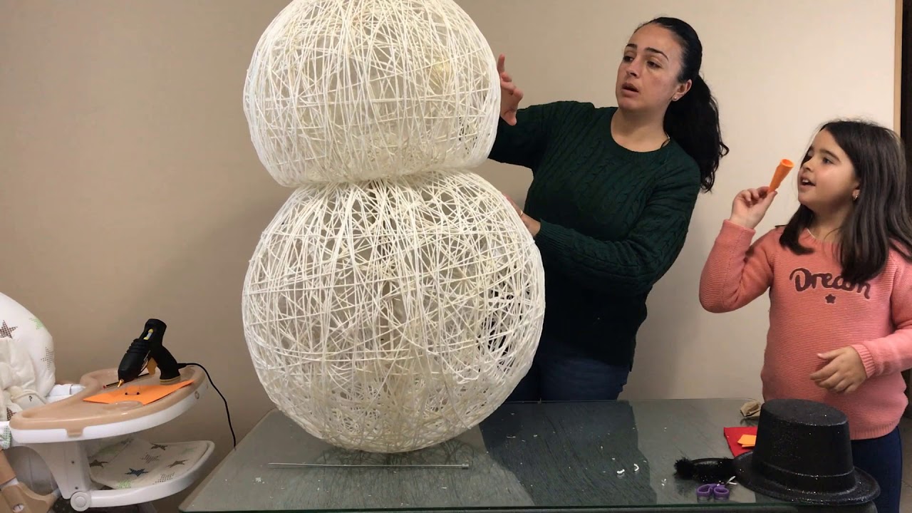 MUÑECO DE NIEVE decoracion navideña