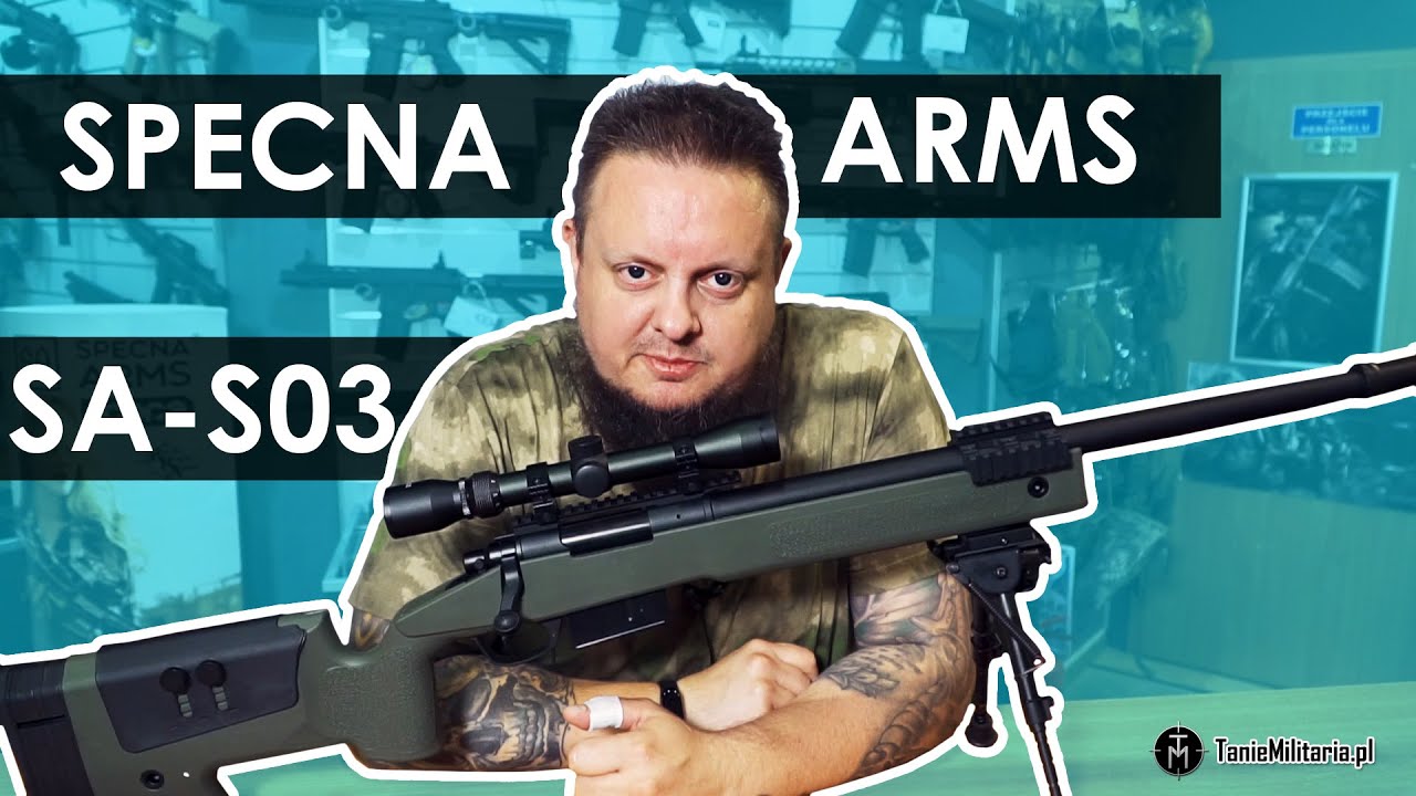 Karabin snajperski z lunetą i dwójnogiem (SA-S03) Specna Arms - TANIEMILITARIA.PL