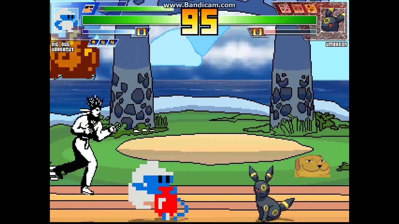 MUGEN battle #5071: Dig Dug & Uppercut vs Pokemons