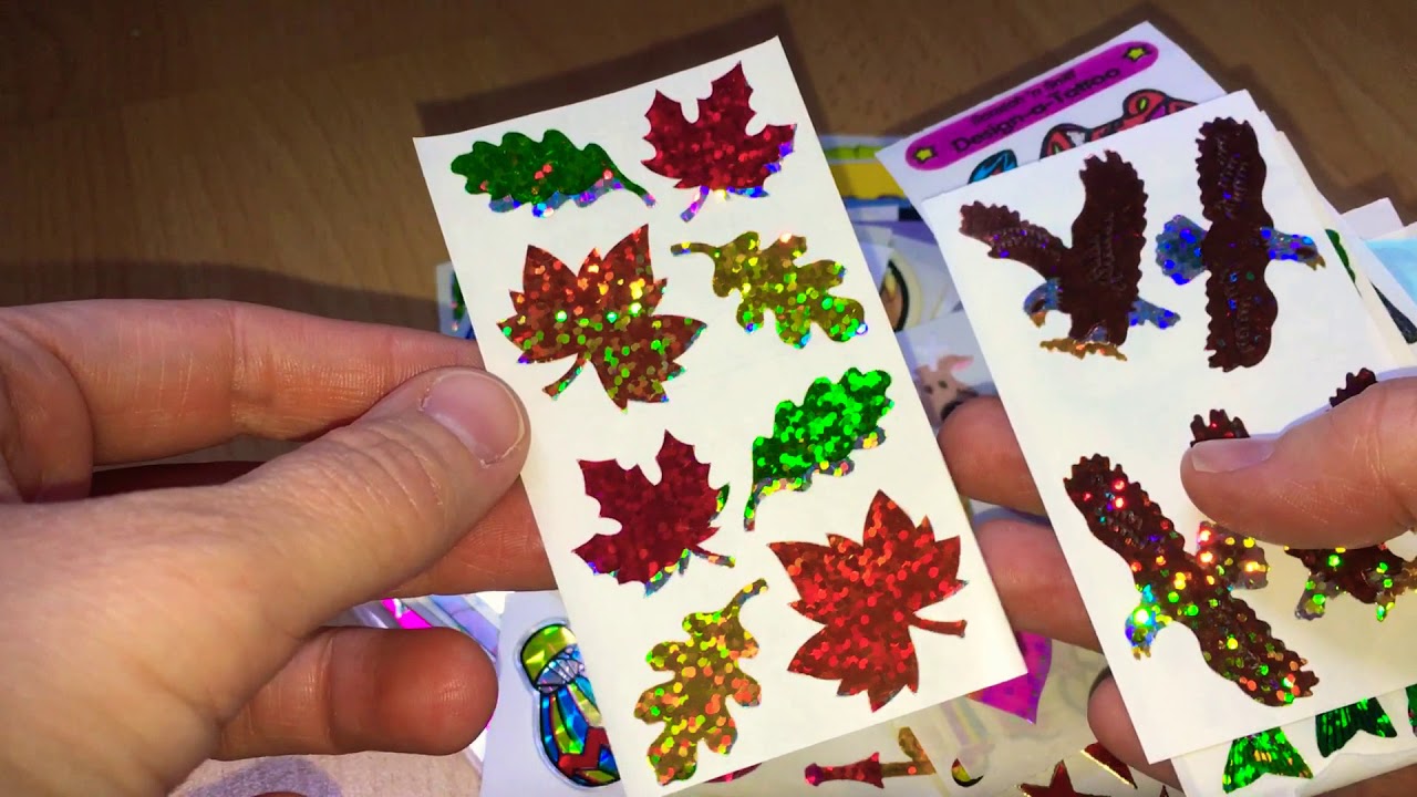 Awesome Vintage 80's / 90's Sticker Collection Haul for My Sticker Albums