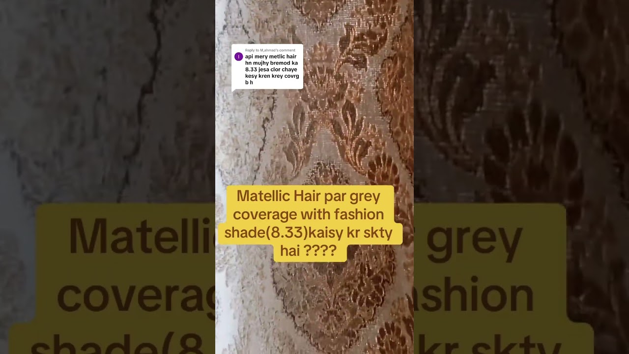 Matellic hair par grey kaisy cover kafain