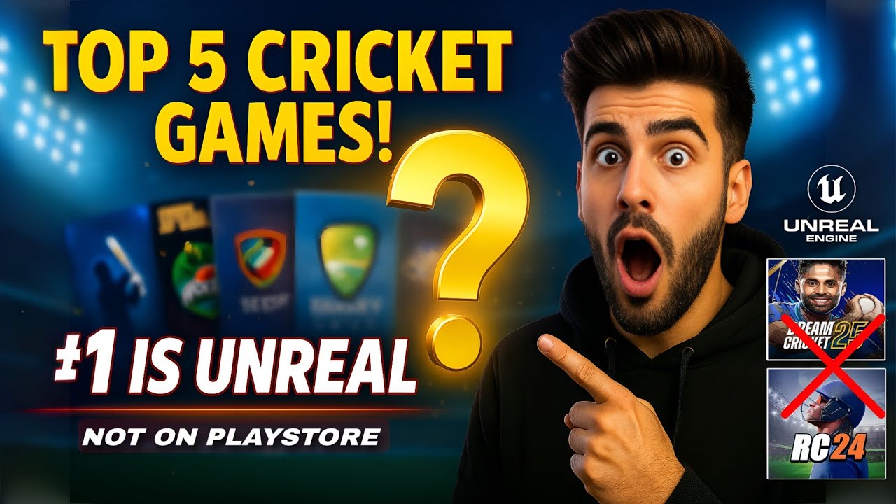 Top 5 Best Cricket Games For Android & IOS | New Cricket Games 2025