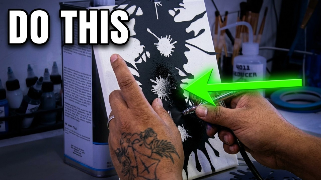 The Splatter Effects Stencil by mikesbrush.com