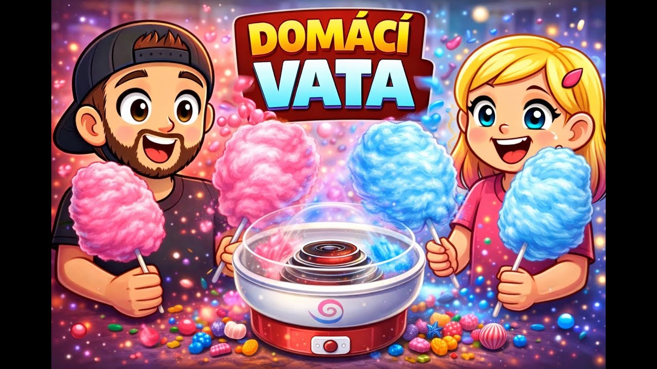 DĚLÁME DOMÁCÍ CUKROVOU VATU! 🍭 Jak to dopadlo?