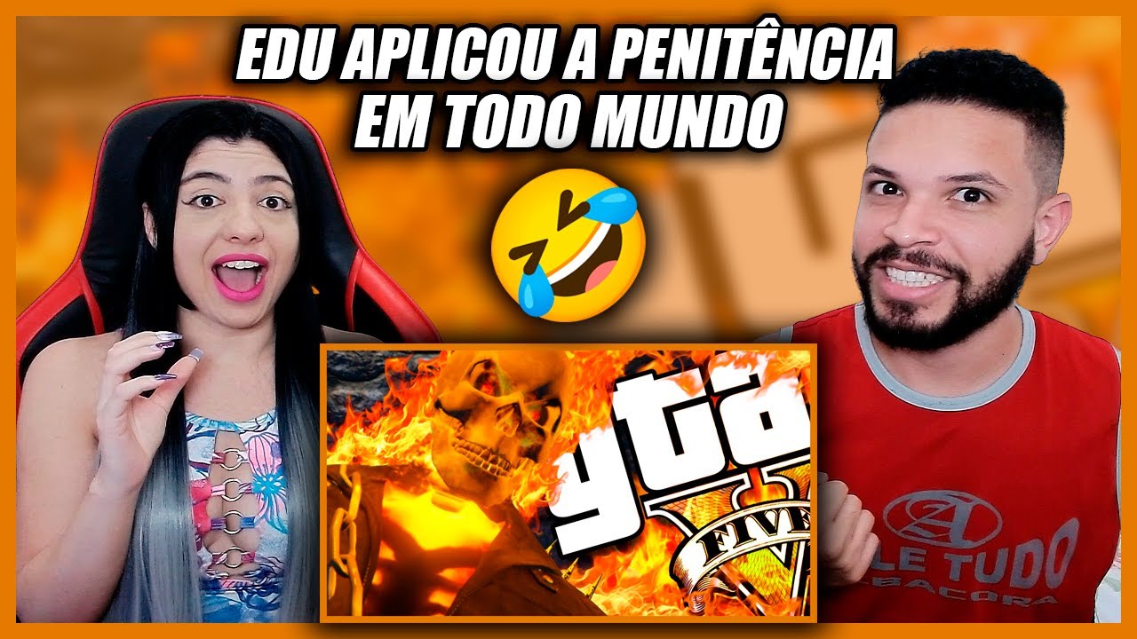 (Games EduUu) GTA V PC - Motoqueiro Fantasma INSANO! (MODS) (REACT)