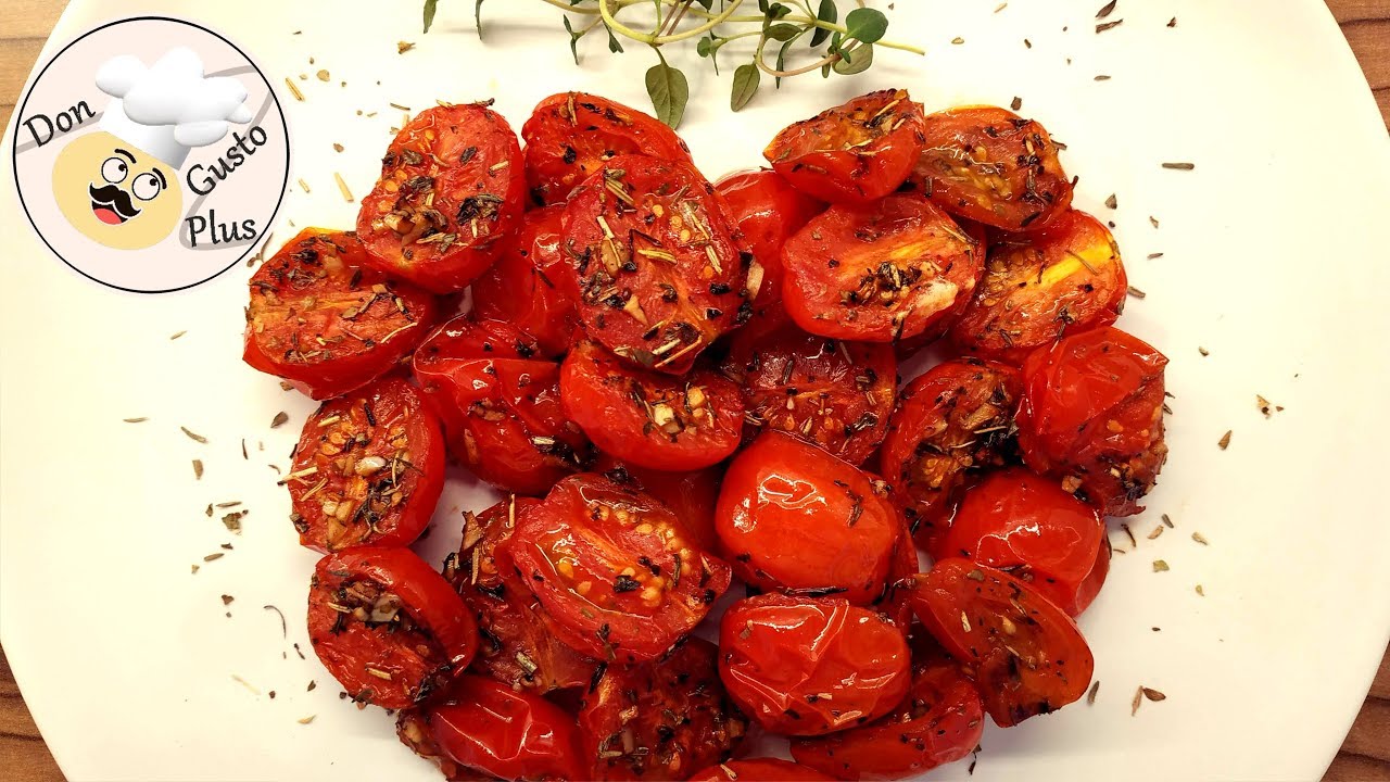 Marinierte Cherrytomaten || Hei&szlig;luftfritteuse (Airfryer) || Vegetarisches Rezept