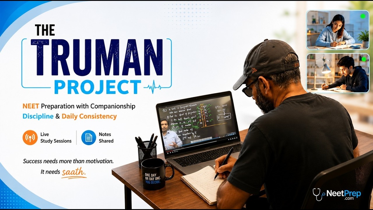 Day 2 - The Truman Project - Crack NEET by becoming CONSISTENT with Kapil sir
