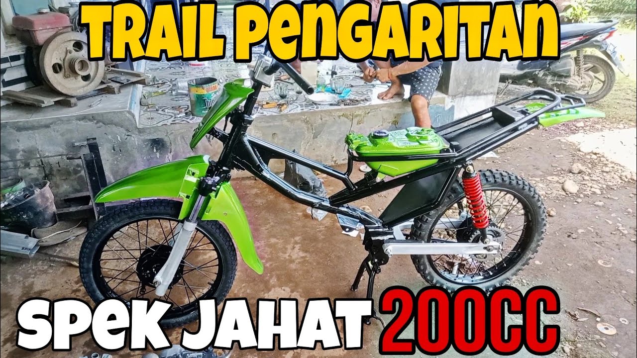SUPRA DI  MODIFIKASI JADI TRAIL