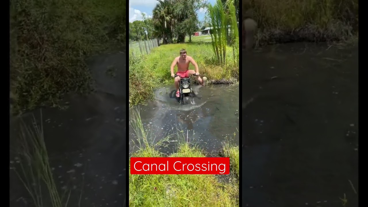 Dumb Boy Breaks Moms Bike #viral #views #offroad #deep #mudding #minibike #coleman