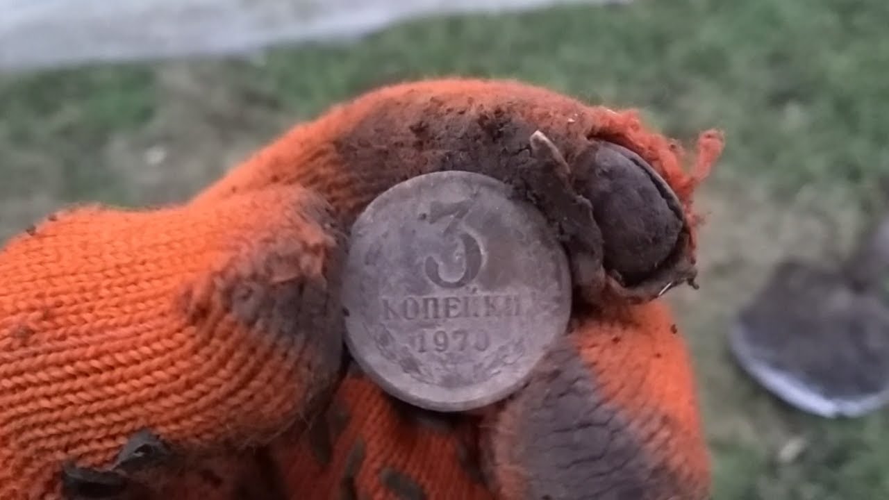 Поиск с металлоискателем Тесоро, после январских морозов