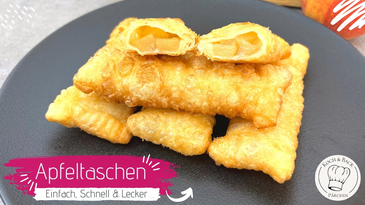 🤩Die besten Apfeltaschen der Welt😋 Leckeres Apfeltaschen Rezept -  schnell, einfach selber machen