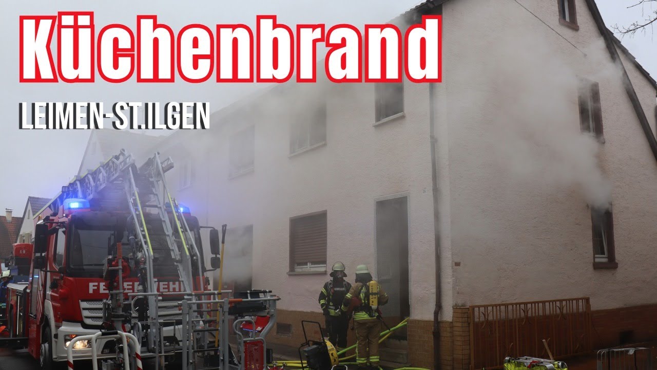 Feuer in Leimen-St. Ilgen: Bewohner verletzt, Hund wohlauf
