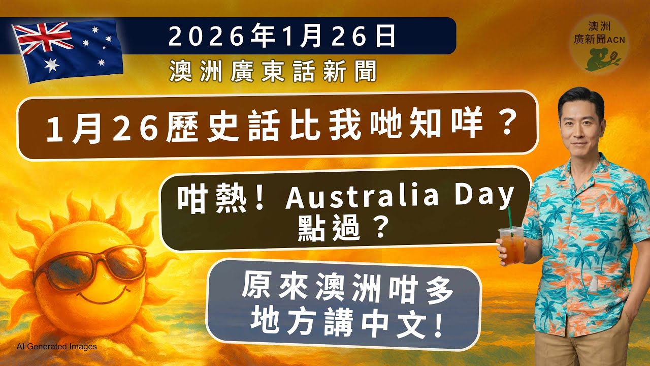 Australia Day 遊行日, 1月26, 歷史話比我哋知咩？原來澳洲咁多地方講中文! 澳洲世代財富大洗牌！咁熱！Australia Day 點過？