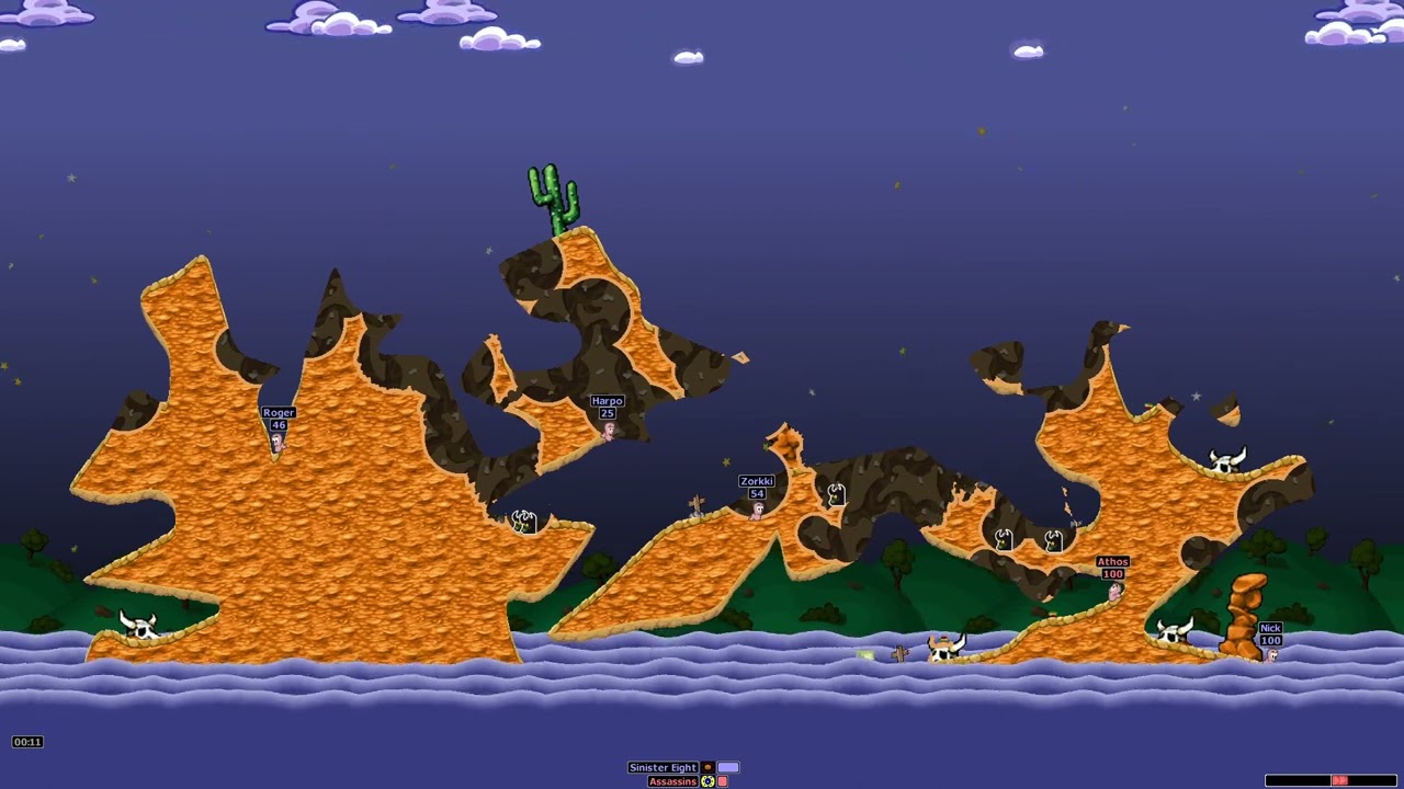 Worms Armageddon | Assassins vs Sinister Eight (League Two, Round Thirteen)
